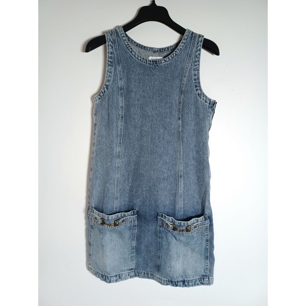 Heartloom Denim Dress Medium Fireman Lobster Clasp Nautical Preppy Fisherman